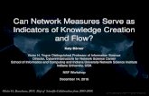 Can Network Measures Serve as Indicators of Knowledge ... · December 14, 2016. Olivier H. Beauchesne, 2011. Map of Scientific Collaborations from 2005-2009. Big Qs: • Can network