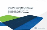 Queensland Health non-communicable disease cluster ... · - Cluster assessment i s a scientific process to determine if there is an increased number of cases of a specific disease