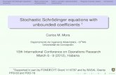 Stochastic Schrödinger equations with · Stochastic Schrödinger equations Basic properties OQS in position representationRegular invariant statesConclusion Stochastic Schrödinger
