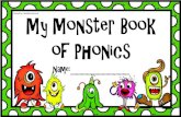Created by LittleMissTechnical My Monster Book of Phonics · YELLOW GREEN Real words Alien words Sound out the words. Colour the alien words green and ... boats rose cloak toast poke