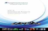 Product Selection Guide€¦ · Peregrine Semiconductor (NASDAQ: PSMI) is a fabless provider of high-performance radio-frequency (RF) integrated circuits (ICs). Our solutions leverage