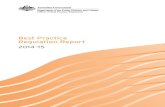 Best Practice Regulation Report 2014–15 · 3.1.12 Immigration and Border Protection - Department of Immigration and Border Protection 16 3.1.13 Industry, Innovation and Science