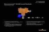 Rosemount 2120 Level Switch€¦ · of the vibrating fork sensor changes depending on the medium in which it is immersed. The denser the liquid, the lower the frequency. When used