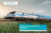 Siemens Bank GmbH Annual Report 2016 · the outlook for the last fiscal year actually materialized in important Siemens Bank markets during fiscal year 2016, this did not take place