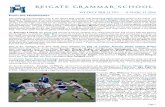 WEEKLY BULLETIN 11 march 2016 - Reigate Grammar School · Page 1 WEEKLY BULLETIN — 11 march 2016 From the Headmaster Last weekend was particularly busy in the vibrant RGS calendar