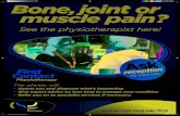 Bone, joint or muscle pain?€¦ · The physio will: • s esAoyu ss and ... Bone, joint or muscle pain? 001668_FCP_A3 Poster_Final.indd 1 31/01/2020 16:03. Created Date: 20200131160302Z