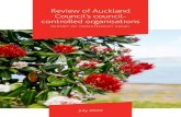 Review of Auckland Council’s council- controlled ... · MOTAT whi coul bring l tural nstitutions der roof) d de Park whi coul enable the joint management and operation of the city