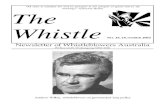 nothing”—Edmund Burke The Whistle · punishing whistleblowers. In Australia, whistleblowers are expected to be protected when the Corporate Law Economic Reform Program proposals