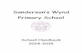 Sanderson‟s Wynd Primary School · Eportfolios and P7 Profiles Support for Learning School Policies Page 19 School Improvement Forest Schools Residential Programme Extra Curricular