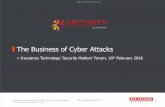 The Business of Cyber Attacks - intechforums.com Kemple… · 13 Unpublished Work Copyright 2016 BAE Systems. All Rights Reserved. BAE SYSTEMS PROPRIETARY . BAE SYSTEMS Surrey Research