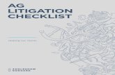 AG LITIGATION CHECKLIST - addleshawgoddard.com · The AG Litigation COVID-19 task force team have prepared a business support checklist to help ... z What sensible precautions can