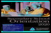 Secondary School Orientation · 2019. 12. 12. · 4 5 Secondary School Leadership Secondary School Heads of Year Secondary School VET and Careers Head of Secondary School (Students)