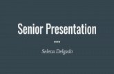 New Senior Presentation - Selena Delgado · 2018. 9. 9. · Senior Presentation Selena Delgado. Who Am I? Heroes Susie Harrison My Parents Bob Ippel I thank you for your part in my