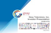 Gray Television, Inc. Investor Presentation · Hearst Meredith Gannett ABC O&O Sinclair Viacom-CBS Nexstar Tribune Scripps NBC O&O Fox. Gray Television, Inc. 12. 12 . 2014 Political