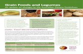Grain Foods and Legumes · crispbreads, rice, pasta and noodles – are primary contributors of fibre, thiamin, magnesium and iron in the Australian diet.4,5 Non-core grain foods