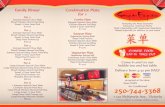 menu-2016 - Sampan Express · Cantonese, Szechuan Menu Chef's Specialties with Vegetarian Selections Woked especially for delivery to your home CHINESE FOOD EAT-tN TAKE-OUT Come in