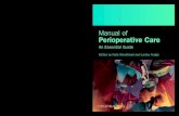 Manual of Perioperative Care Manual of Perioperative Care...From the foreword by Jane H. Reid, President International Federation of Perioperative Nursing Manual of Perioperative Care