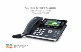 Quick Start Guide - Intermedia · 4. Resume the original call by pressing the “Swap” soft key. ANSWERING AN INCOMING CALL On the Handset: • Pick up the handset to answer the