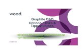 Graphite D&D Options, Risks & Opportunities · • Graphite core neutronics and thermal hydraulic modelling • Graphite component and core modelling/analysis to support operational