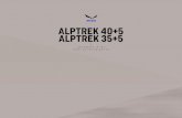 SLW Anleitung Alptrek 40+5 Alptrek 35+5 A4€¦ · • Fasten longer items, such as tent poles or trekking poles, to the side of the pack using the compression straps – and store