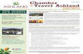 Chamber August 2019 Travel Ashland NEWS...FAMILY ACTIVITY ZONE PARTICIPANTS: Ashland Family YMCA, Ashland High School Football Team and the College Fund Street Band. 4TH OF JULY GREEN/BEST