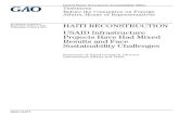 GAO-14-47T, HAITI RECONSTRUCTION: USAID Infrastructure Projects Have Had Mixed Results ... · 2020. 9. 5. · USAID Infrastructure Projects Have Had Mixed Results and Face Sustainability