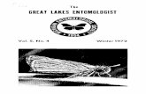The GREAT LAKES ENTOMOLOGISTmiles per hour. Other butterflies observed in the same area were Speyeria cybele, Phyciodes tharos, Boloria selene myrina, Harkenclenus titus, Lethe eurydice,