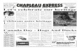 CHAPLEAU EXPRESS · 2014. 2. 4. · Chapleau Express, June 22, 2013 - Page 3 Chaleau reeAuto/Truck Monday - Friday 864-9090 8:30 a.m - 4:30 p.m. “Preventive Maintenance keeps you