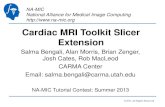 Cardiac MRI Toolkit Slicer Extension...NA-MIC National Alliance for Medical Image Computing  Cardiac MRI Toolkit Slicer Extension Salma Bengali, Alan Morris, Brian Zenger,
