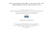 GLYCOPROTEOMIC STUDIES IN RHEUMATOID ARTHRITISshodhganga.inflibnet.ac.in/bitstream/10603/9314/17/17_synopsis.pdf · rheumatoid arthritis synopsis submitted to west bengal university