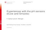 Experiences with the pH-sensors eCow and Smaxtec€¦ · EGF Working Group Grazing, Trondheim, 4.09.2016 Experiences with the pH-sensors eCow and Smaxtec F. Schori and A. Münger