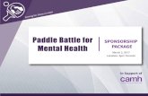 In Support of€¦ · Paddle Battle is an invigorating Ping-Pong Tournament hosted by Able Translations and Able Transport, beneﬁting the Centre for Addiction and Mental Health