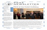 PAHA NEWSLETTER · 2017. 12. 27. · Editor’s Note: Due to flooding at the editor’s office at the University of Wisconsin-Fox Valley, the issue of the PAHA Newsletter is coming