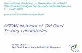 ASEAN Network of GM Food Testing Laboratories€¦ · GM food Government regulation no. 28/2004 regulate food safety of food product derived from GMO Government regulation no. 21/2005: