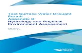 Test Surface Water Drought Permit Appendix B Hydrology and ...€¦ · 9 Appendix B Hydrology and Physical Environment Assessment B.2 Catchment setting This section details the understanding