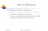 Sam in Operation - Fermilabstdenis/doc/chep2004/chep2004-v1.3.pdf · Design: Requiremetns became clearer as the experiment went through different phases: commissioning, MC, stable