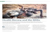 Health literacy and the SDGs - Sustainable Goals · support the SDGs, identified health literacy as a key action area to achieve the Agenda By Nata Menabde, Executive Director, World