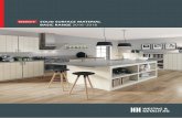 SOLID SURFACE MATERIAL BASIC RANGE 2016–2018 · SOLID SURFACE MATERIAL The vast GetaCore® range from kitchen worktops, vanity elements to sophisticated solutions for the complete