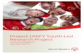 New Project UNIFY Youth-Led Research Projectmedia.specialolympics.org/resources/research/evaluation... · 2017. 12. 9. · were paid a small stipend for participating in the project.