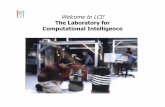 Welcome to LCI! The Laboratory for Computational Intelligence · decision making under uncertainty, performing the right experiment, asking the right questions, marrying the right