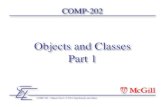 Objects and Classes Part 1cs202/2013-01/web/... · Creating Objects (1) • A variable: • either holds a primitive type, or • it holds a reference/pointer to an object • A class