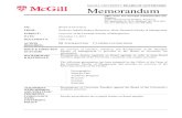 Memorandum - McGill University · 2017. 12. 8. · Office of the Vice-Principal (Administration and Finance) James Administration Building, Room 531 . 845 Sherbrooke St. West, Montreal,