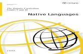 New The Ontario Curriculum Grades 9 and 10 · 2012. 12. 6. · 3 Introduction The Ontario Curriculum,Grades 9 and 10: Native Languages,1999 will be implemented in Ontario secondary