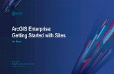 ArcGIS Enterprise: Getting Started with Sites · verify credentials with the portal. Accessing public sites: Step 1: Navigate to the site URL. Access granted! Setting up the Sites