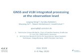 GNSS and VLBI integrated processing at the observation level€¦ · EGU 2020 4–8 May 2020 GNSS and VLBI integrated processing at the observation level Jungang Wang1,2, Kyriakos