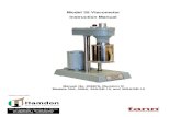 Model 35 Viscometer Instruction Manual · Figure 3-1 is a picture of the viscometer and Figure 3-2 is a detailed drawing that names the individual parts. Figure 3-1 Model 35SA Viscometer