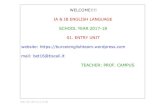 WELCOME!!!! IA & IB ENGLISH LANGUAGE SCHOOL YEAR 201718 ...€¦ · 1/10/2016  · 1.000.000.000 = one milliard / one billion title: ott 106:23 (13 of 38) thirteen teenager = adolescente