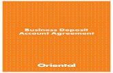 Business Deposit Account Agreement - Oriental Bank...Welcome to Oriental Bank, and thank you for choosing us for your banking needs. This manual contains some important information