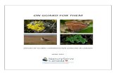 ON GUARD FOR THEM - NatureServe · Deploying Citizen Science for Informing Conservation: BioBlitz Canada 150 36 Threats to Canada's Biodiversity 37 The Threat of Climate Change to