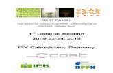 st General Meeting June 22-24, 2015 IPK Gatersleben, Germanypinheiro/Abstract_Book_17_07_2015.pdfPlant Phenomics at IPK: multi-sensor setups for a comprehensive and integrated analysis